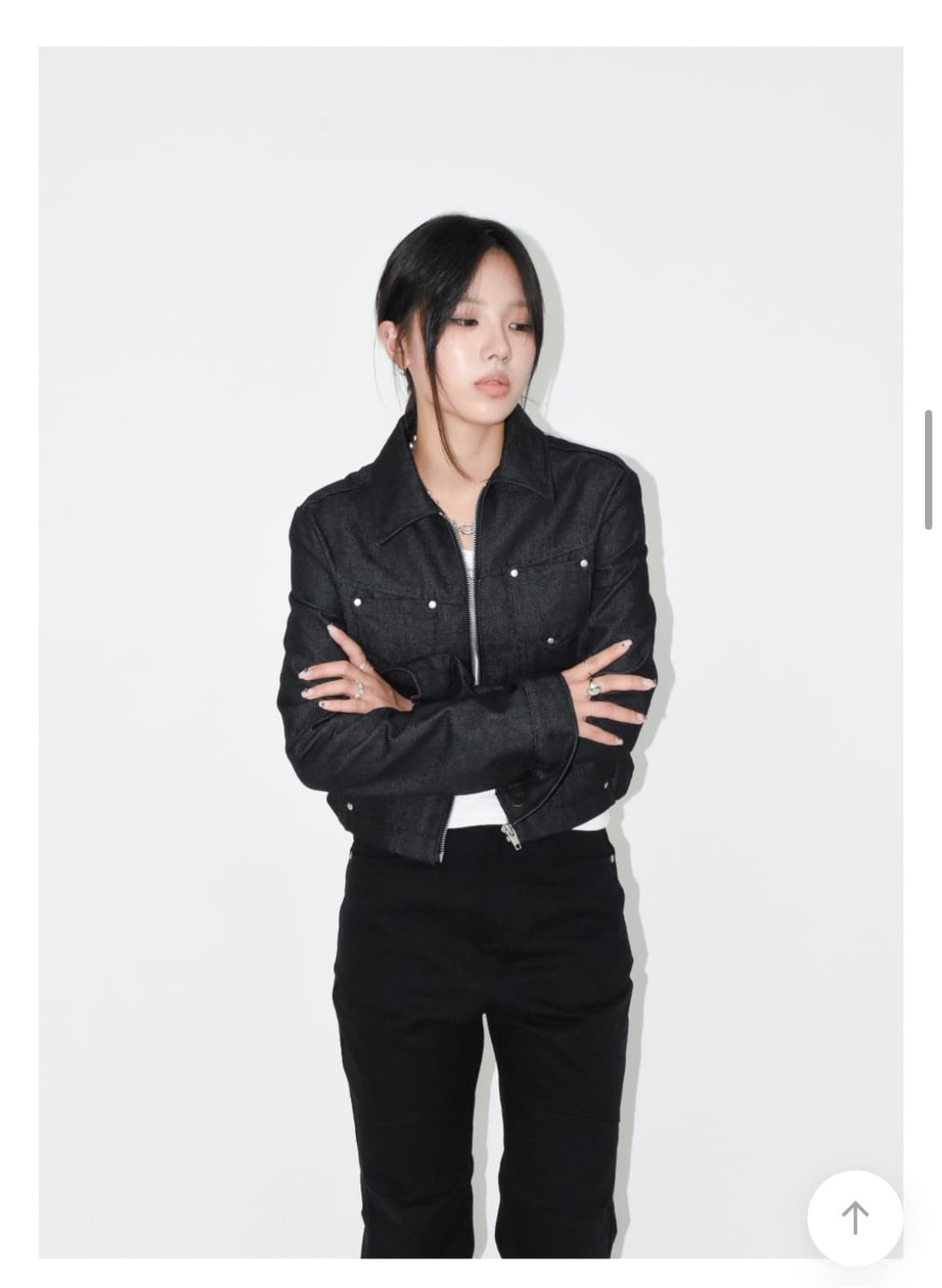 스터드 데님 자켓 상품이미지1