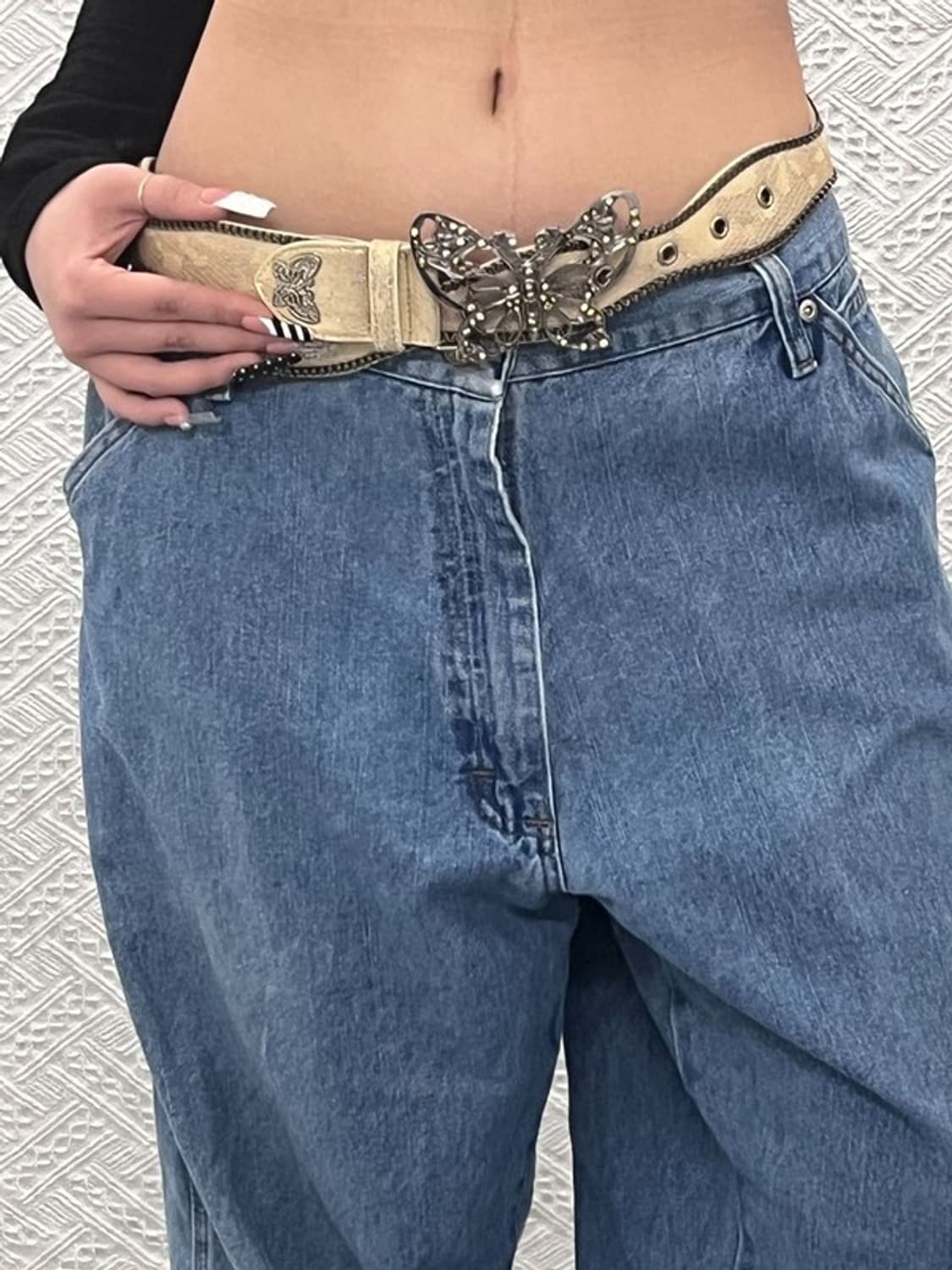 빈티지 에스닉 컨트리 웨스턴 펑크 나비 벨트 C10201 상품이미지2