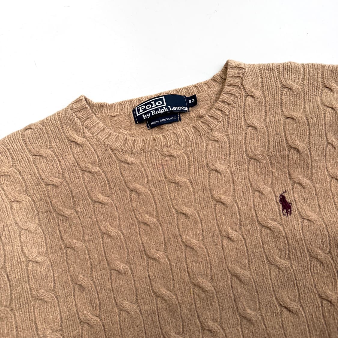 폴로 포니 90s 꽈배기 니트 상품이미지3
