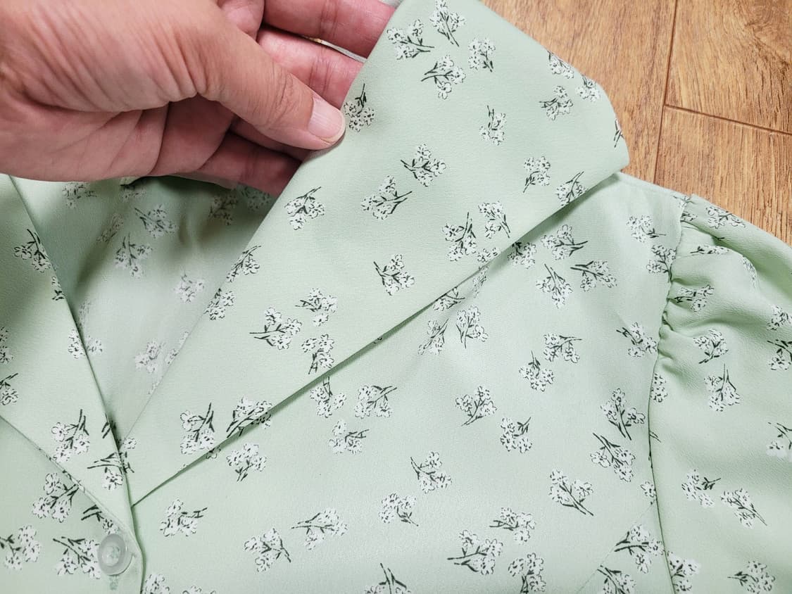 논로컬(NONLOCAL) 플로럴 숄카라원피스 55 새상품 상품이미지6