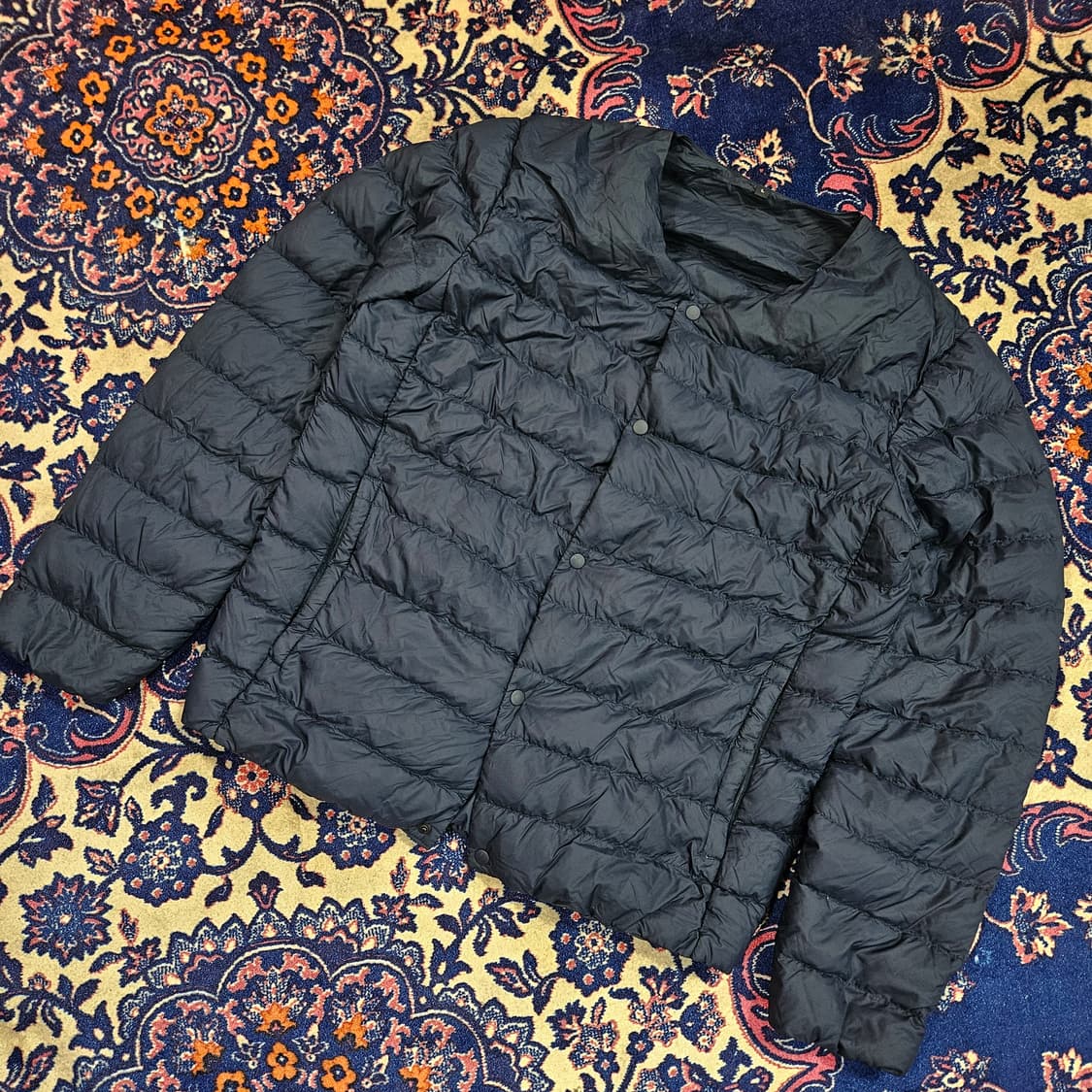 무인양품 다운 네이비 경량 패딩 L size 상품이미지1