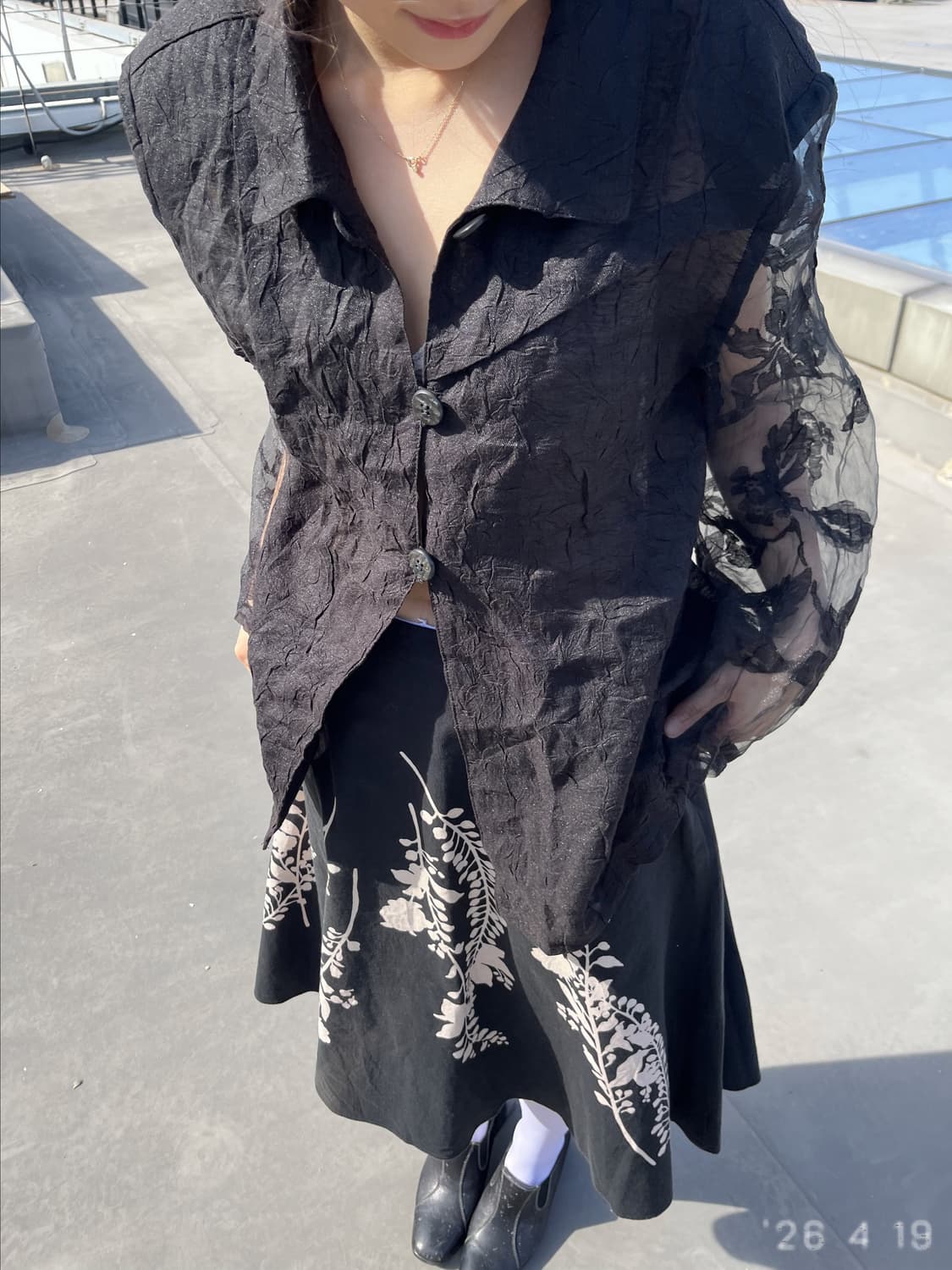 Floral Print Skirt 플로럴 프린트 스커트 상품이미지6