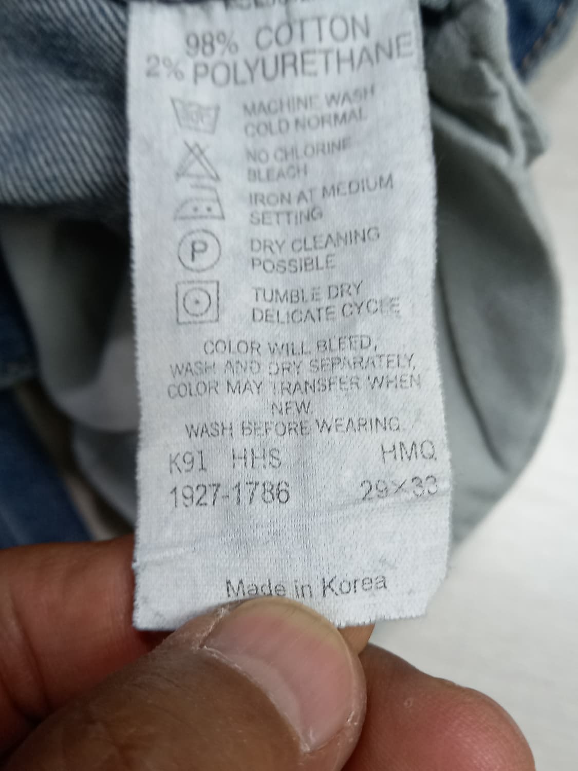 29 90's 리바이스1927 Kor 골반 워싱 스판 부츠컷 29-573 상품이미지9