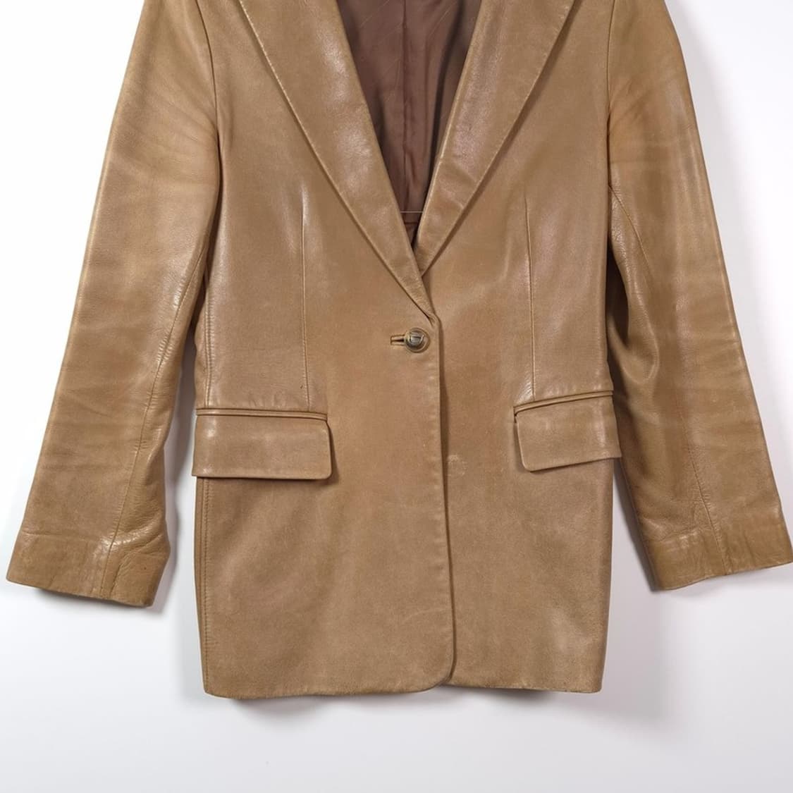 DECO 리얼 램스킨 싱글 레더 자켓 S 상품이미지4