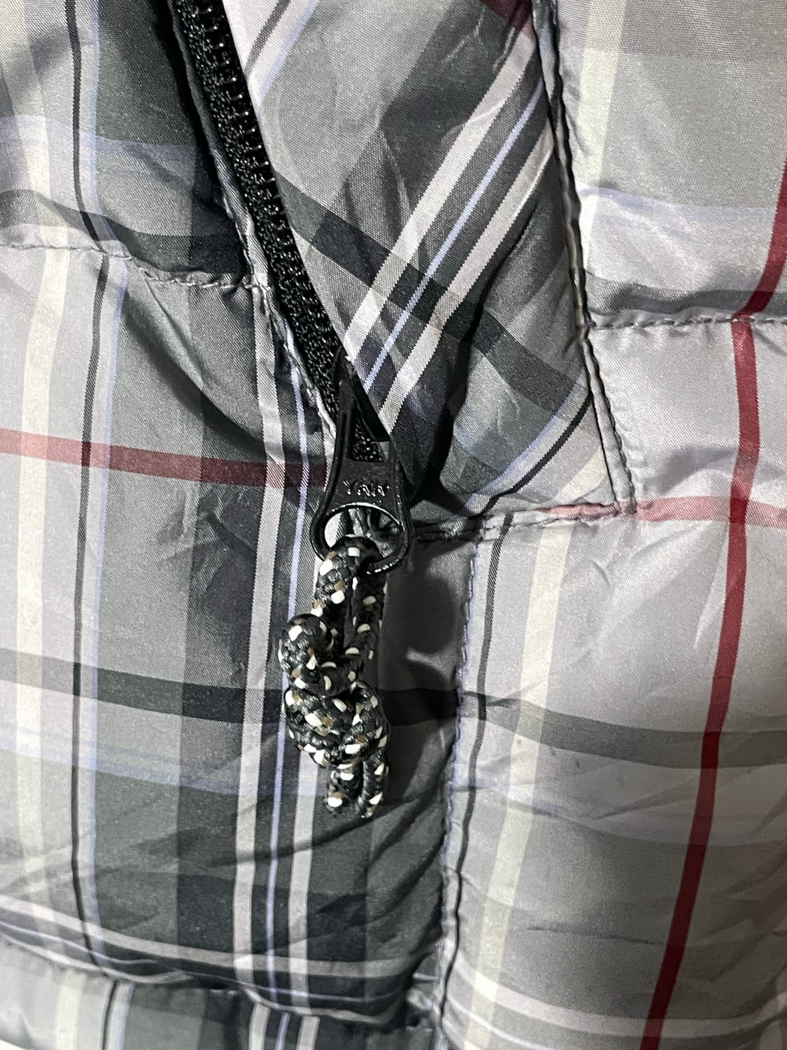 에디바우어 체크 다운 패딩 상품이미지6