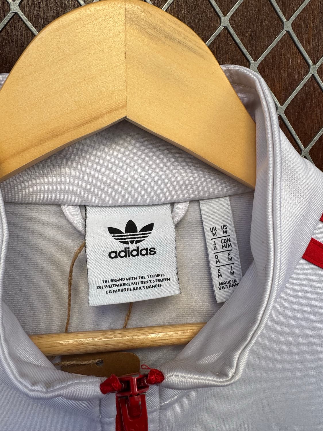 아디다스 파이어버드 스플릿 배색 올드스쿨 집업 져지 트랙탑 자켓 M 상품이미지3