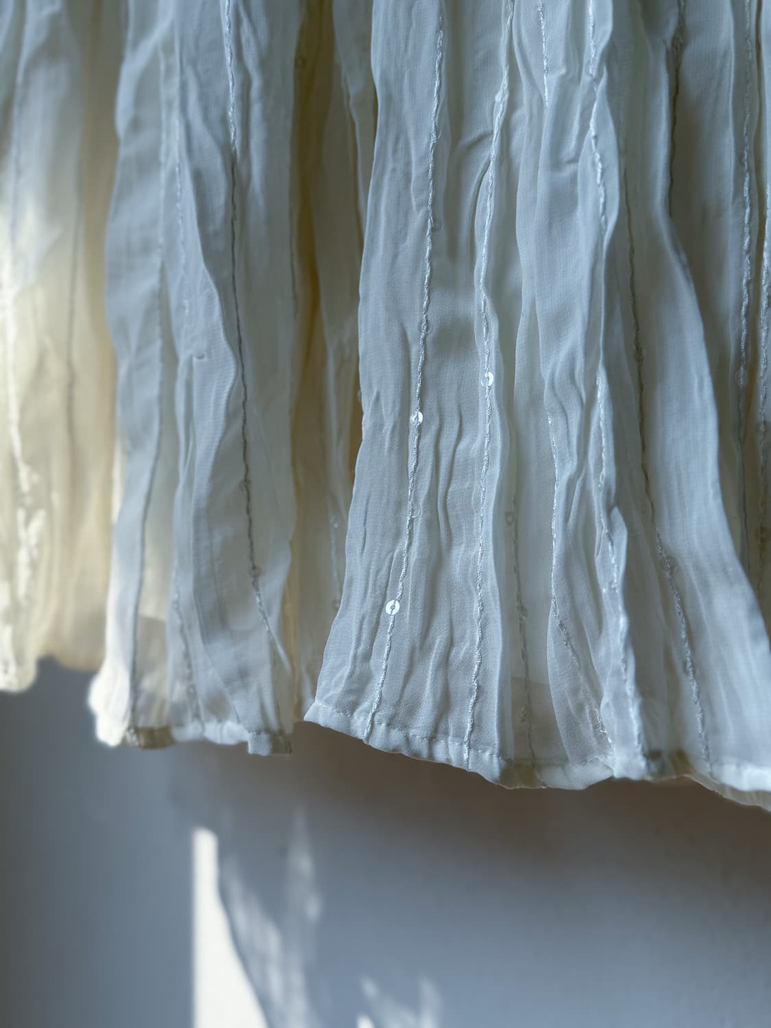 Beaded Wrinkle Shirred Skirt 0270 상품이미지2