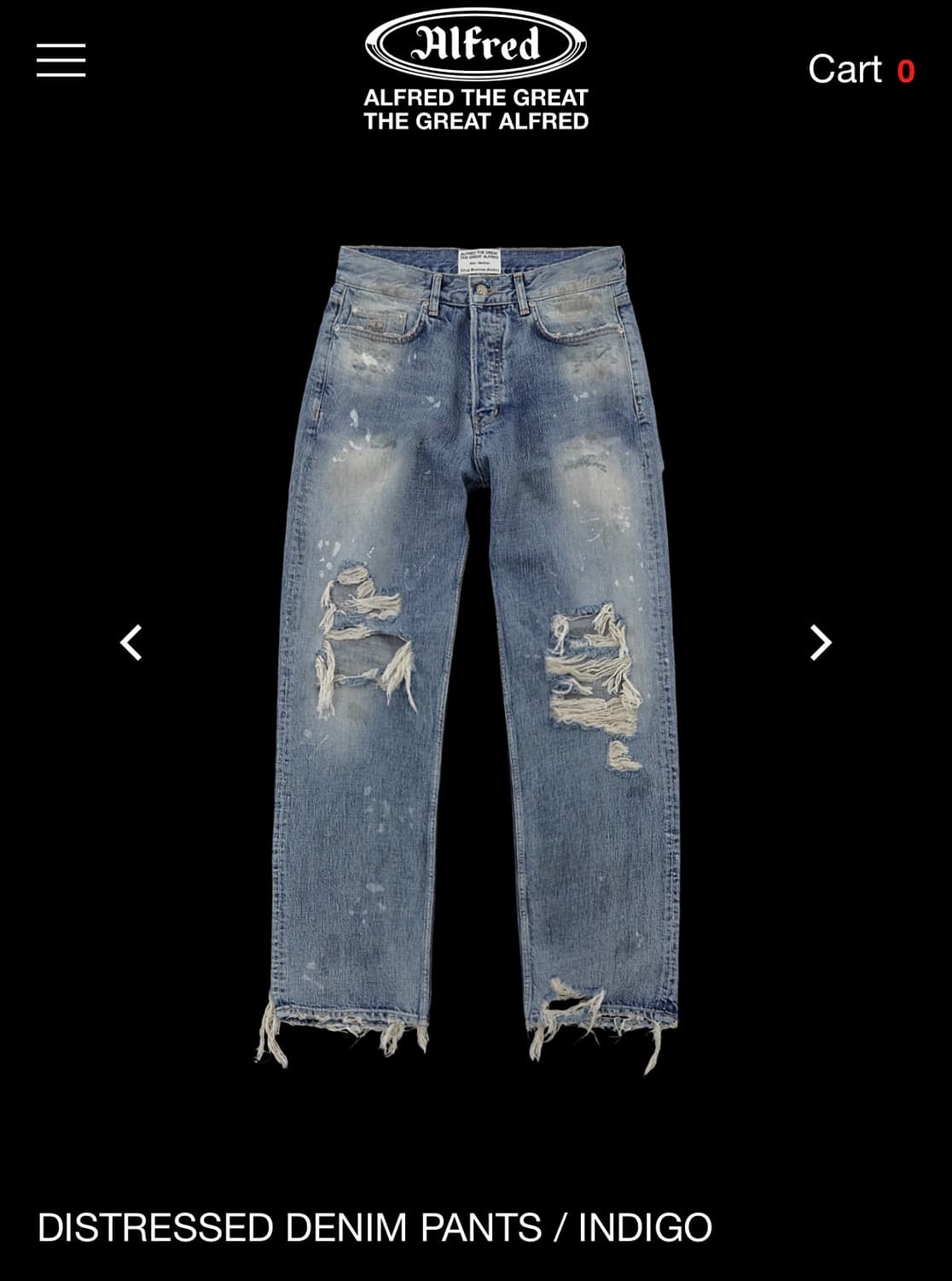 헤리티지플로스 알프레드 디스트레스드 팬츠 상품이미지1