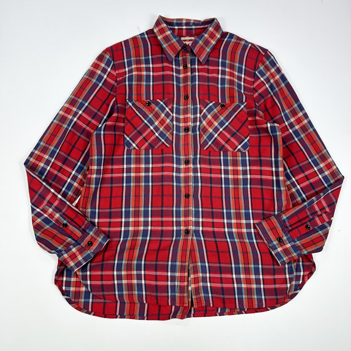 데님앤서플라이 클래식 레드 타탄 체크셔츠 (L) 상품이미지2
