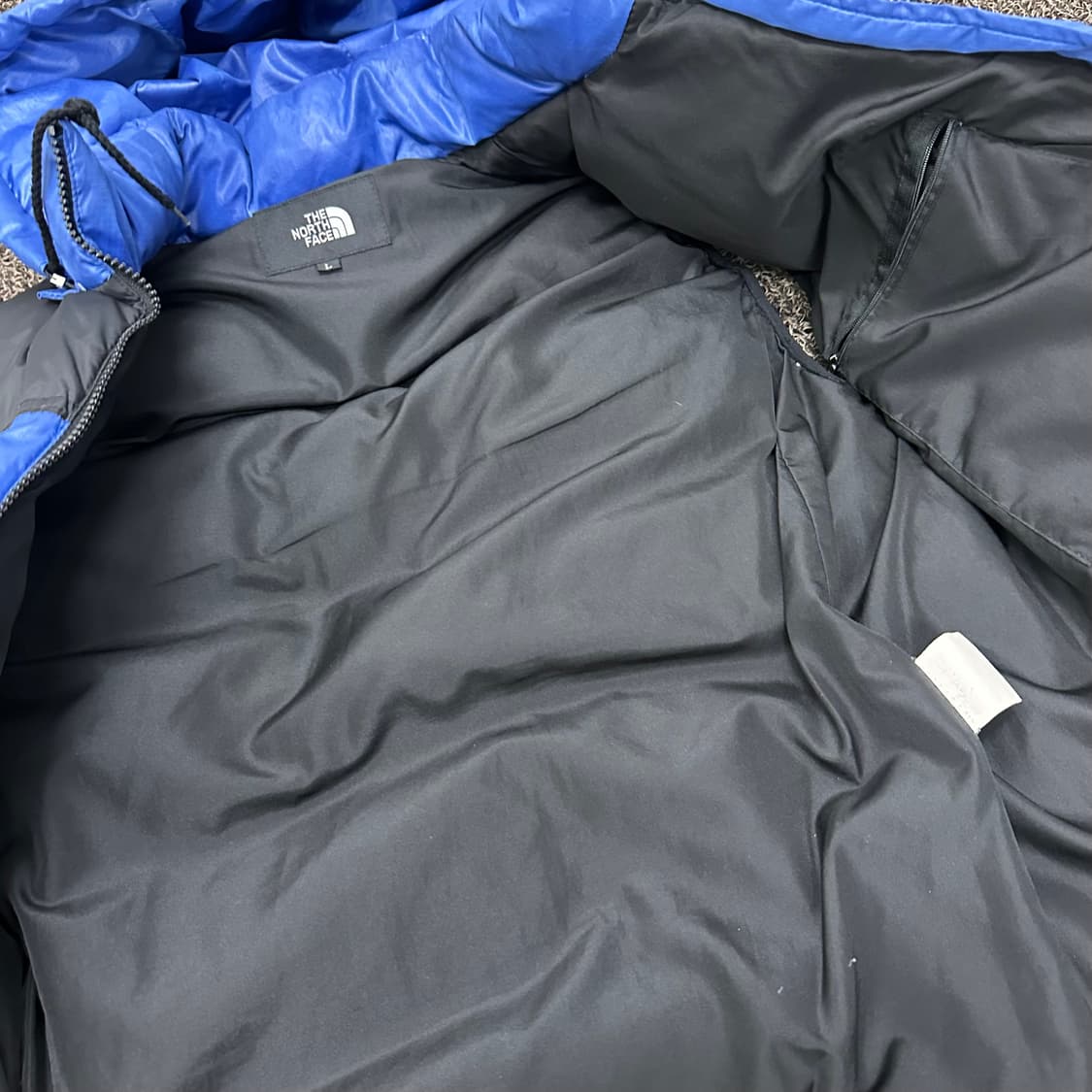 노스페이스 써밋 850 블루 덕다운 패딩조끼 L 상품이미지7