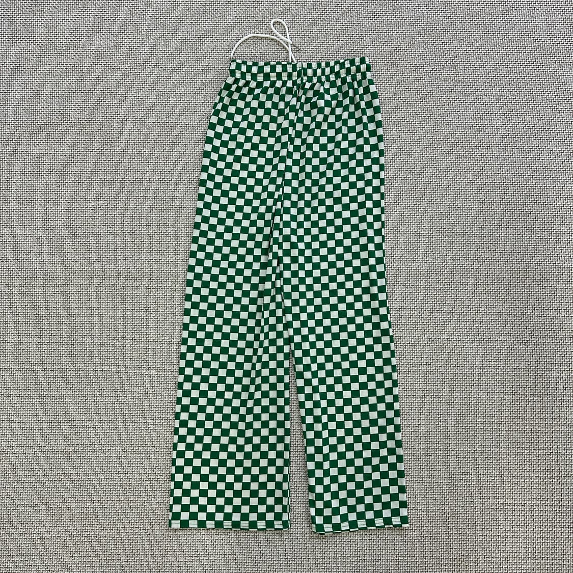 실측확인 빈티지 체크 바지 0429D 상품이미지2