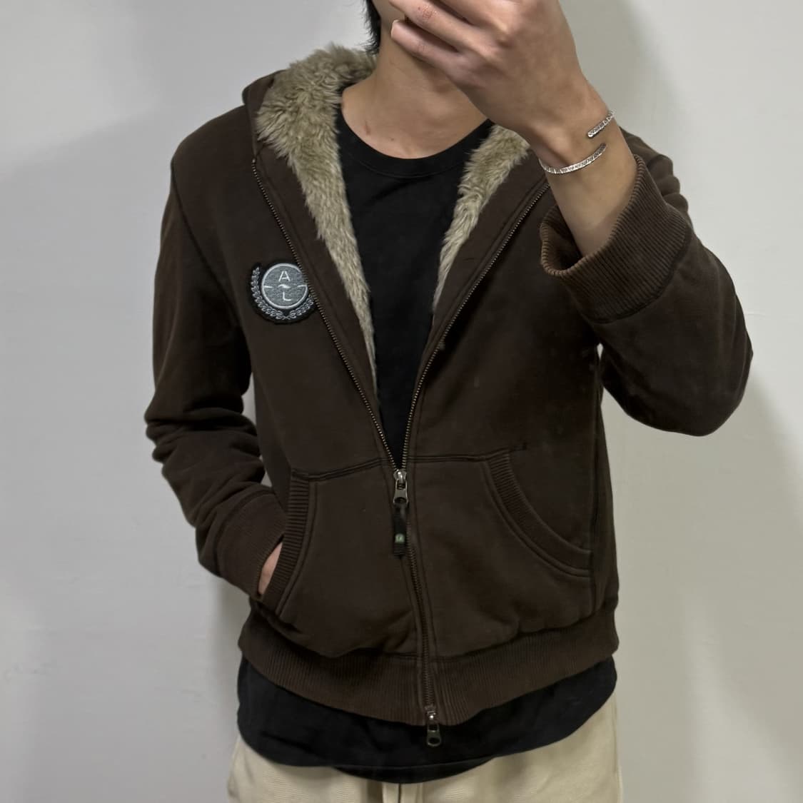 아르마니 선페이딩 후드집업 브라운  상품이미지3