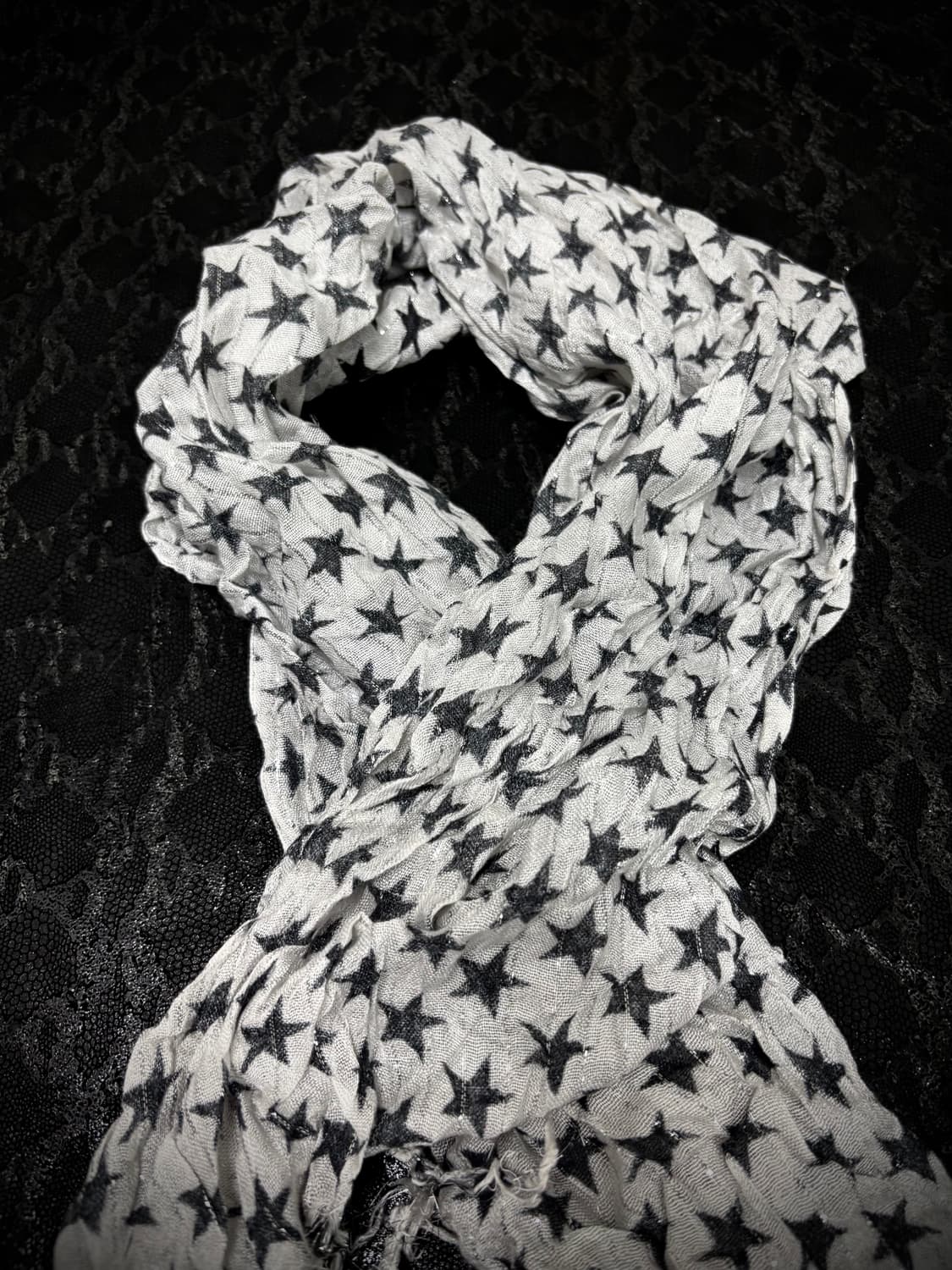“Vintage”Star Print Scarf 상품이미지4