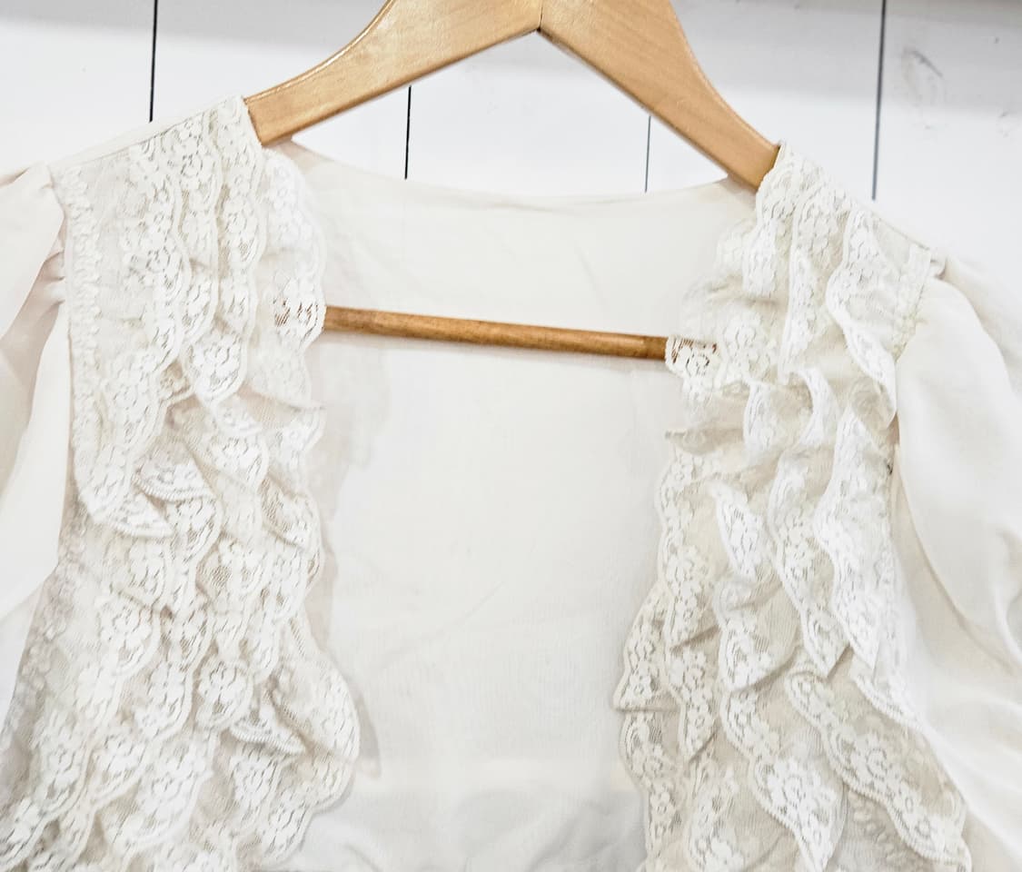 0327레이스 프릴 퍼프 볼레로 상품이미지3