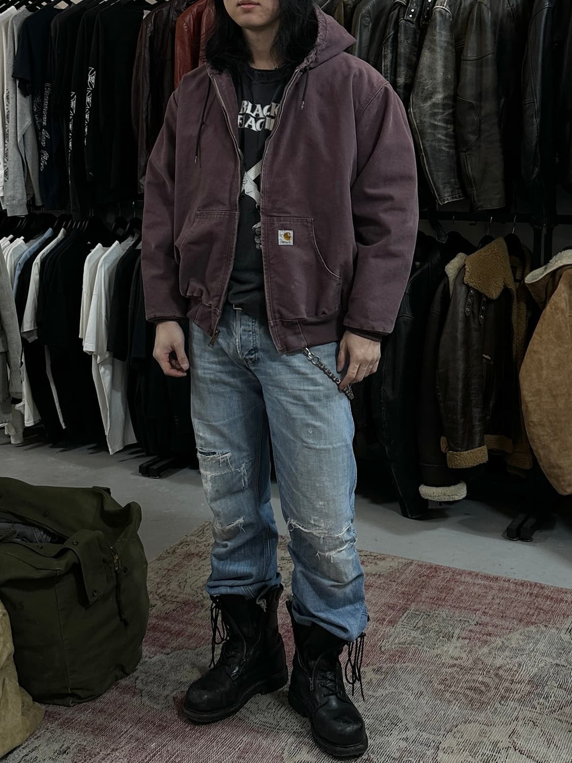 OG 칼하트 J130 액티브 자켓 칼하트 DPM 후드 자켓 상품이미지10