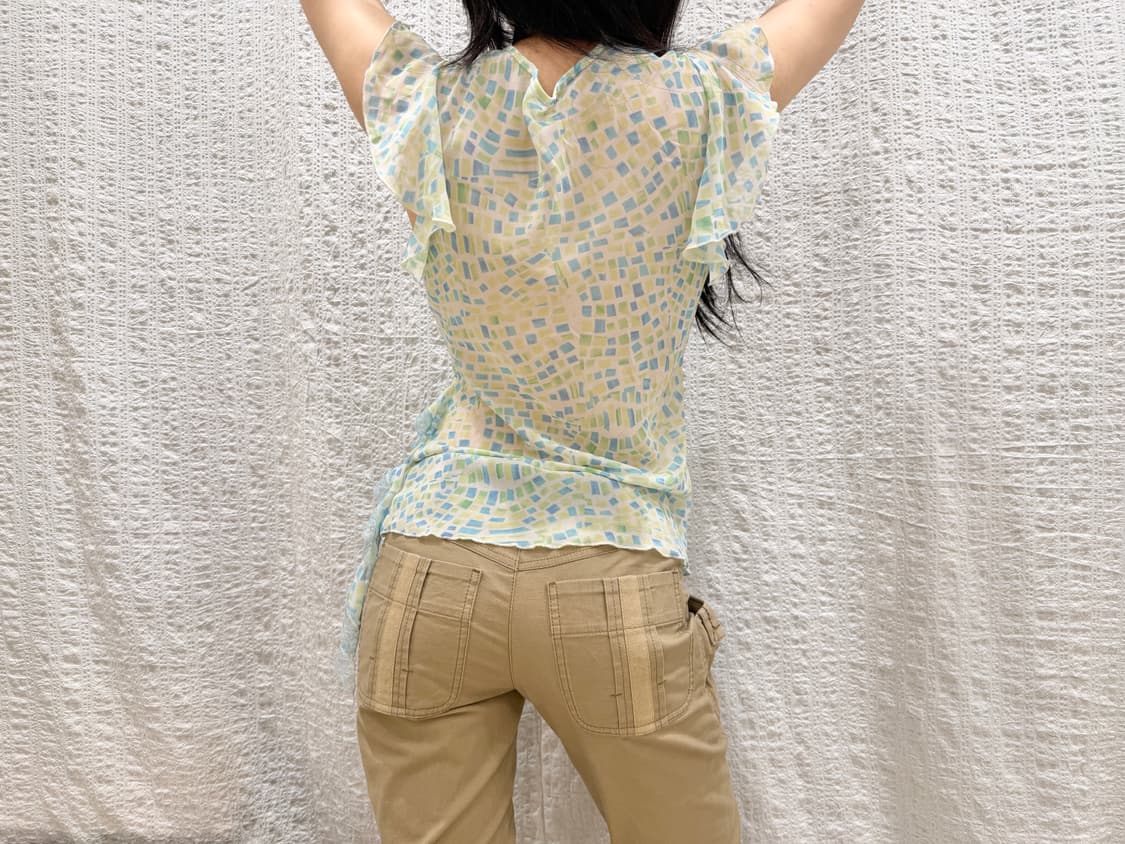 mint petal lace blouse 상품이미지4