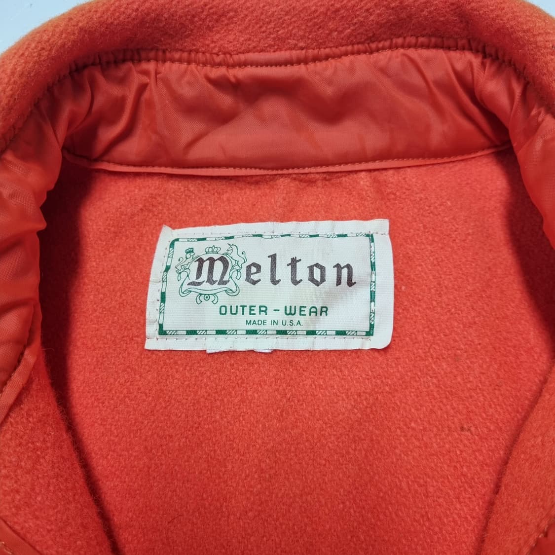 80s 빈티지 MELTON 멜톤 헤비울 셔츠 - S~M 상품이미지10