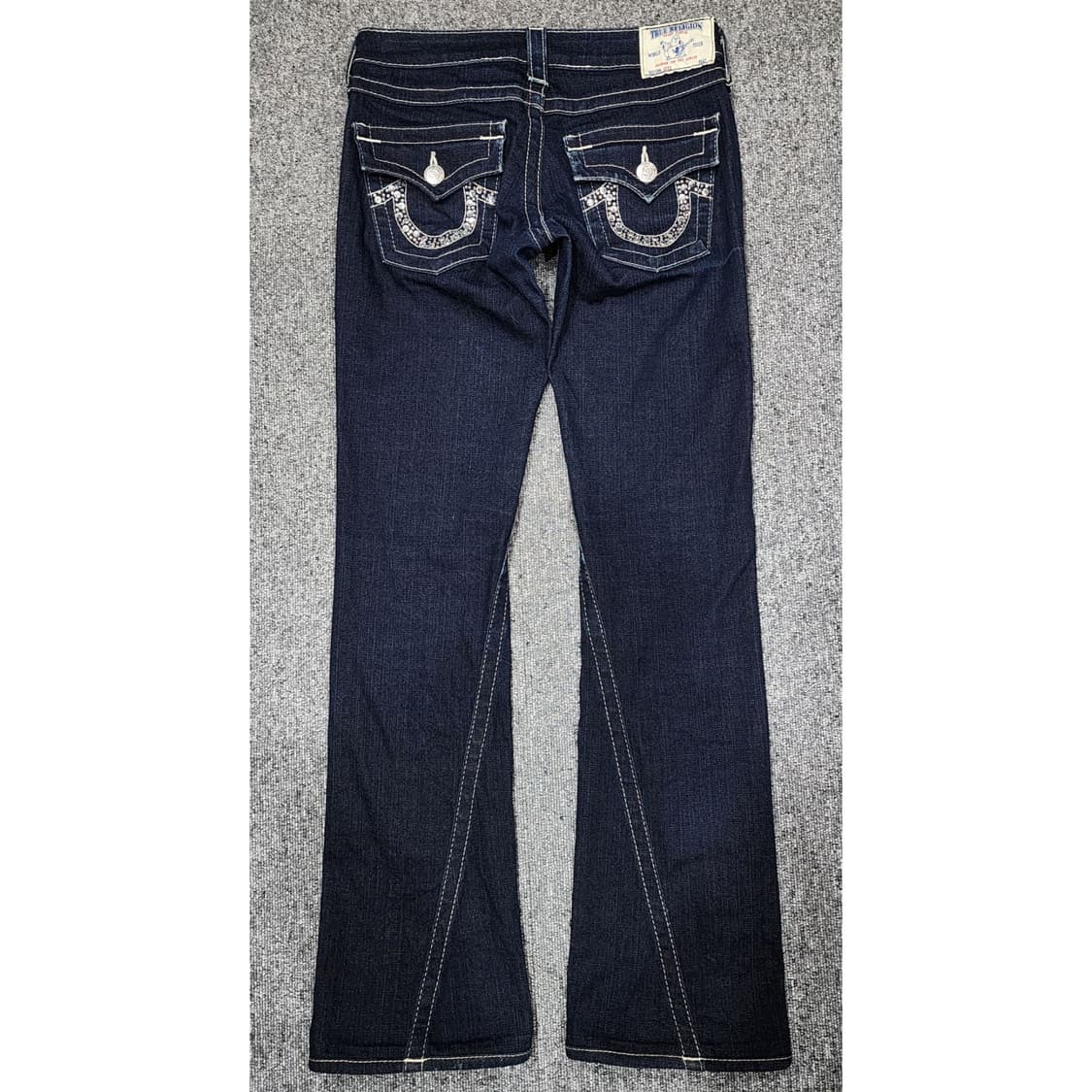 트루릴리젼 JOEY 백포켓 큐빅 로우라이즈 부츠컷 데님팬츠 청바지 26 상품이미지1