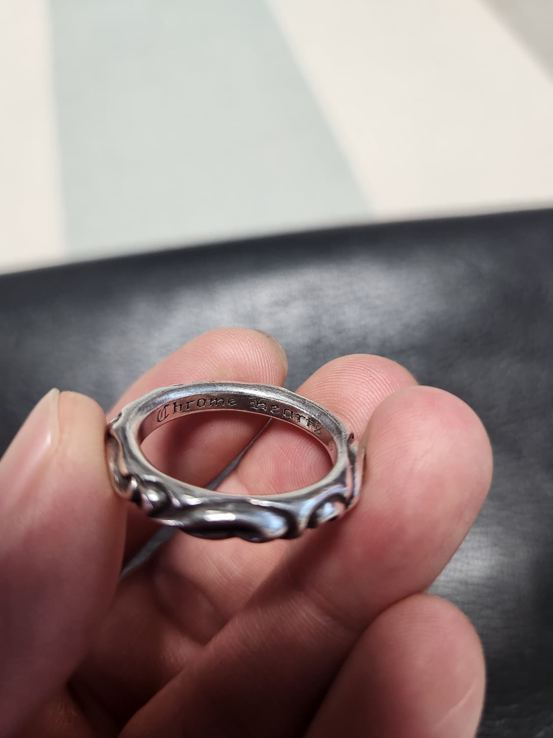 정품 크롬하츠 플로랄&스크롤 반지 상품이미지4