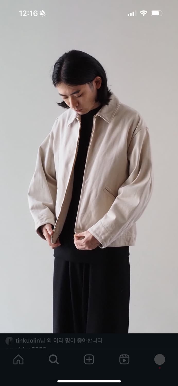 25aw comoli 코모리 코튼 트윌 숏 자켓 3 상품이미지2