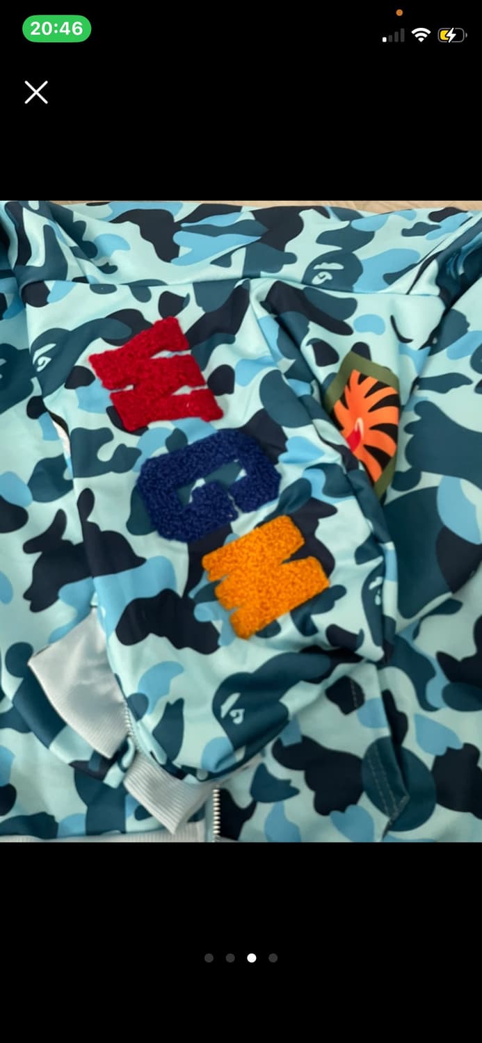 베이프 블루 후드집업 상품이미지3