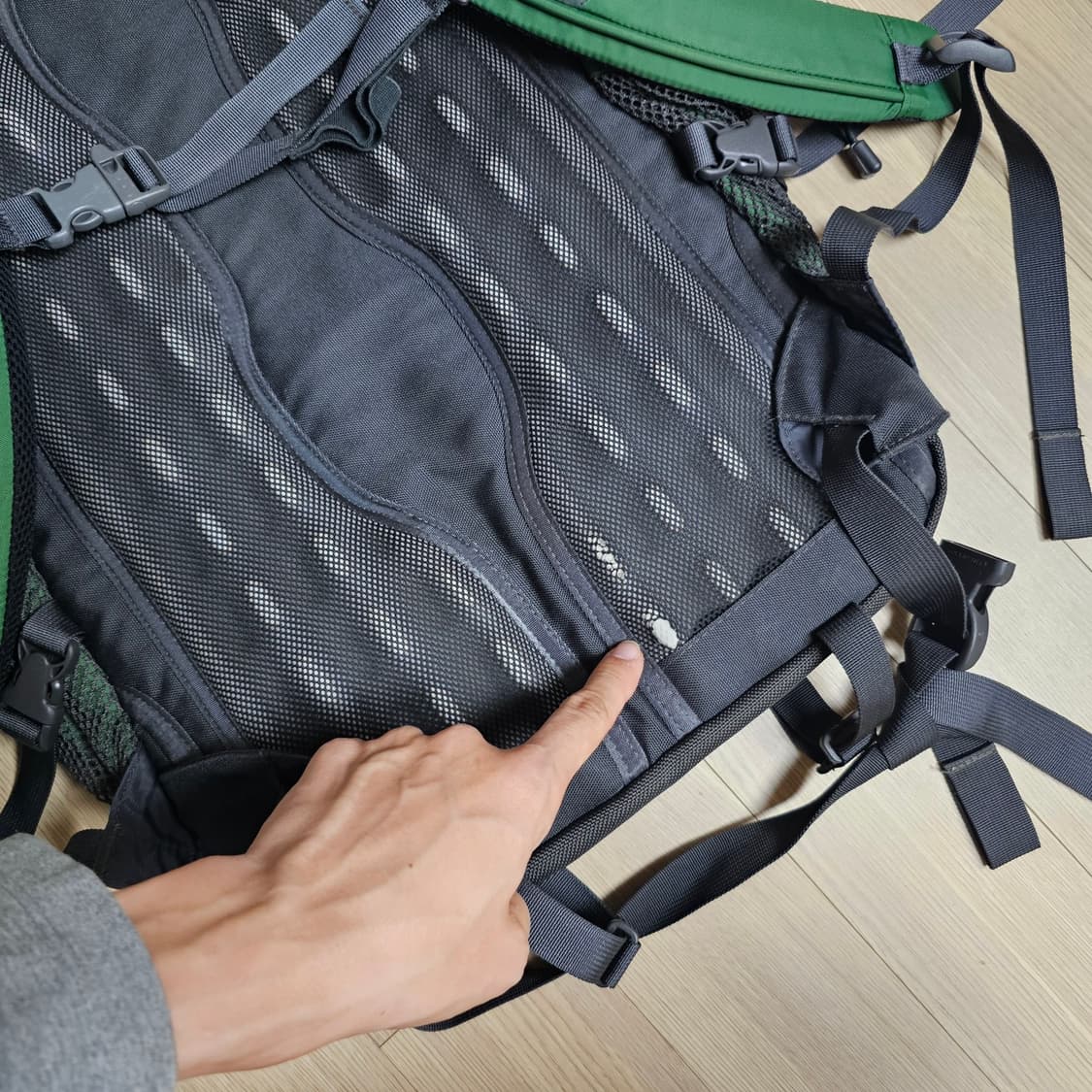 노스페이스 빅샷 가방 백팩 그린 다크그레이 상품이미지9