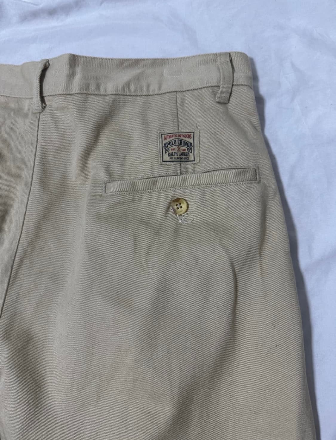 90s usa polo chino shorts 폴로 투턱 치노 쇼츠 상품이미지4