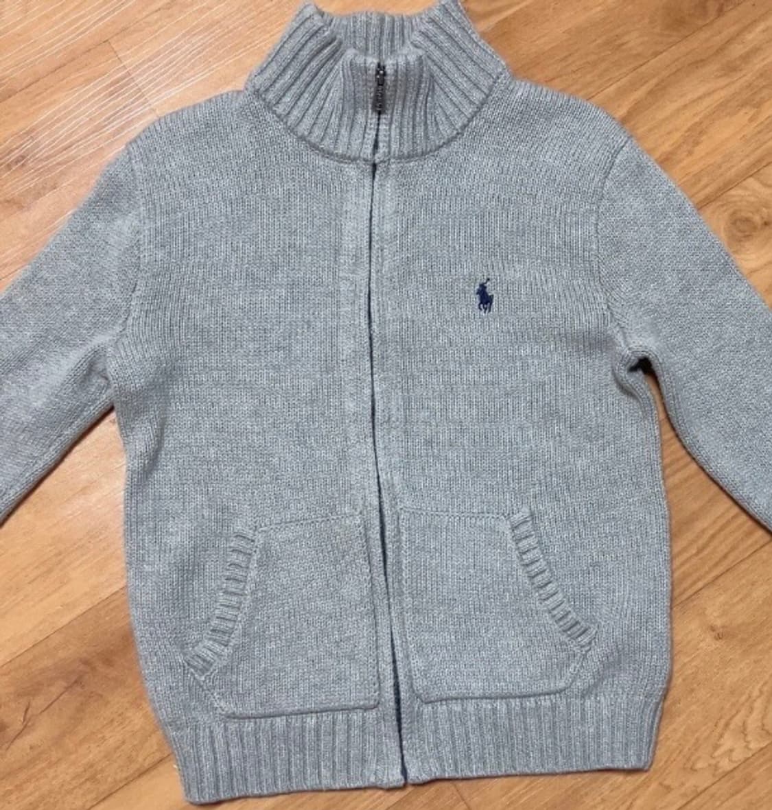 정품 폴로랄프로렌 그레이 니트집업 상품이미지1