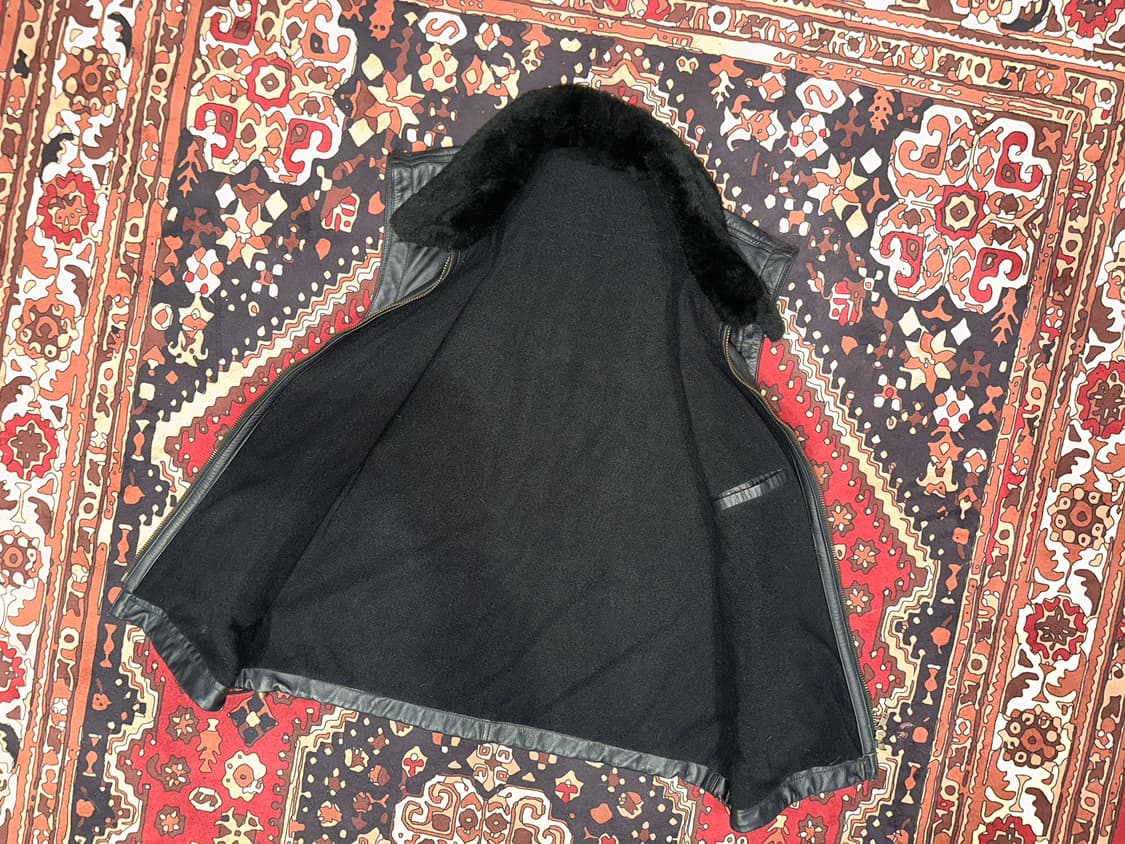 ( XL - 2XL ) 가죽조끼 아메카지 워크웨어 빈티지가죽 레더자켓 상품이미지4