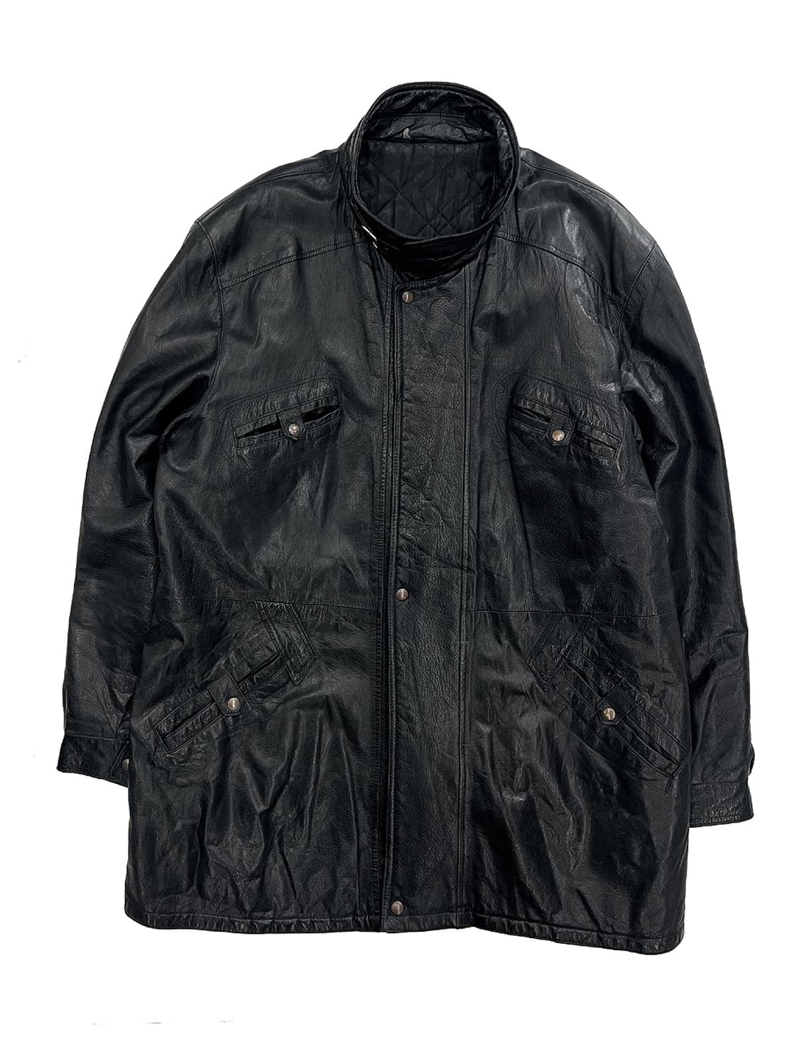 빈티지 레더 코트 상품이미지6