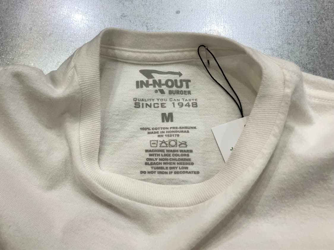 (M) In N Out 인앤아웃 버거 텍사스 빈티지 반팔티 상품이미지8