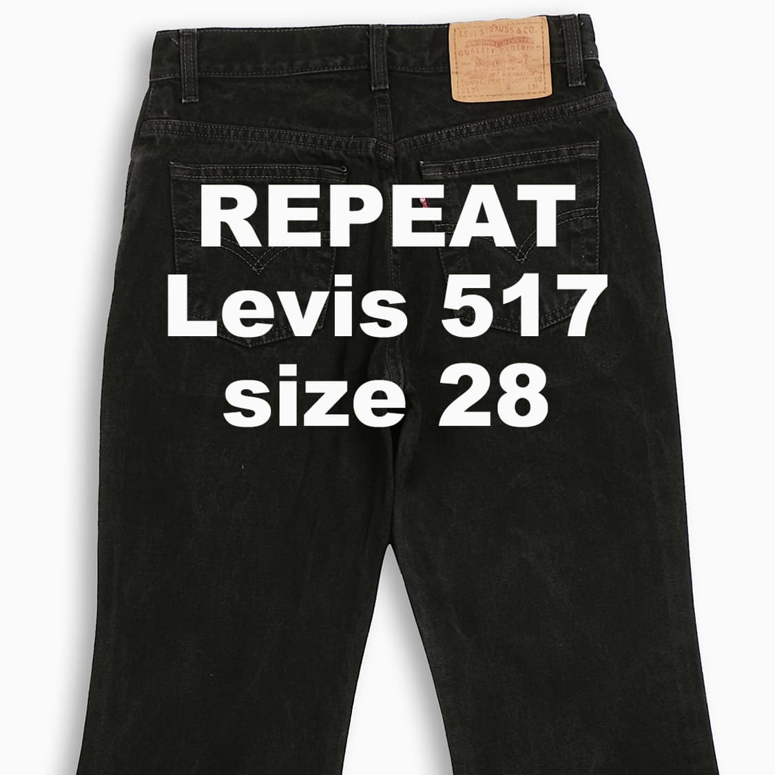 빈티지 리바이스 517 흑청 90s USA 28 인치 LV5172811 상품이미지1