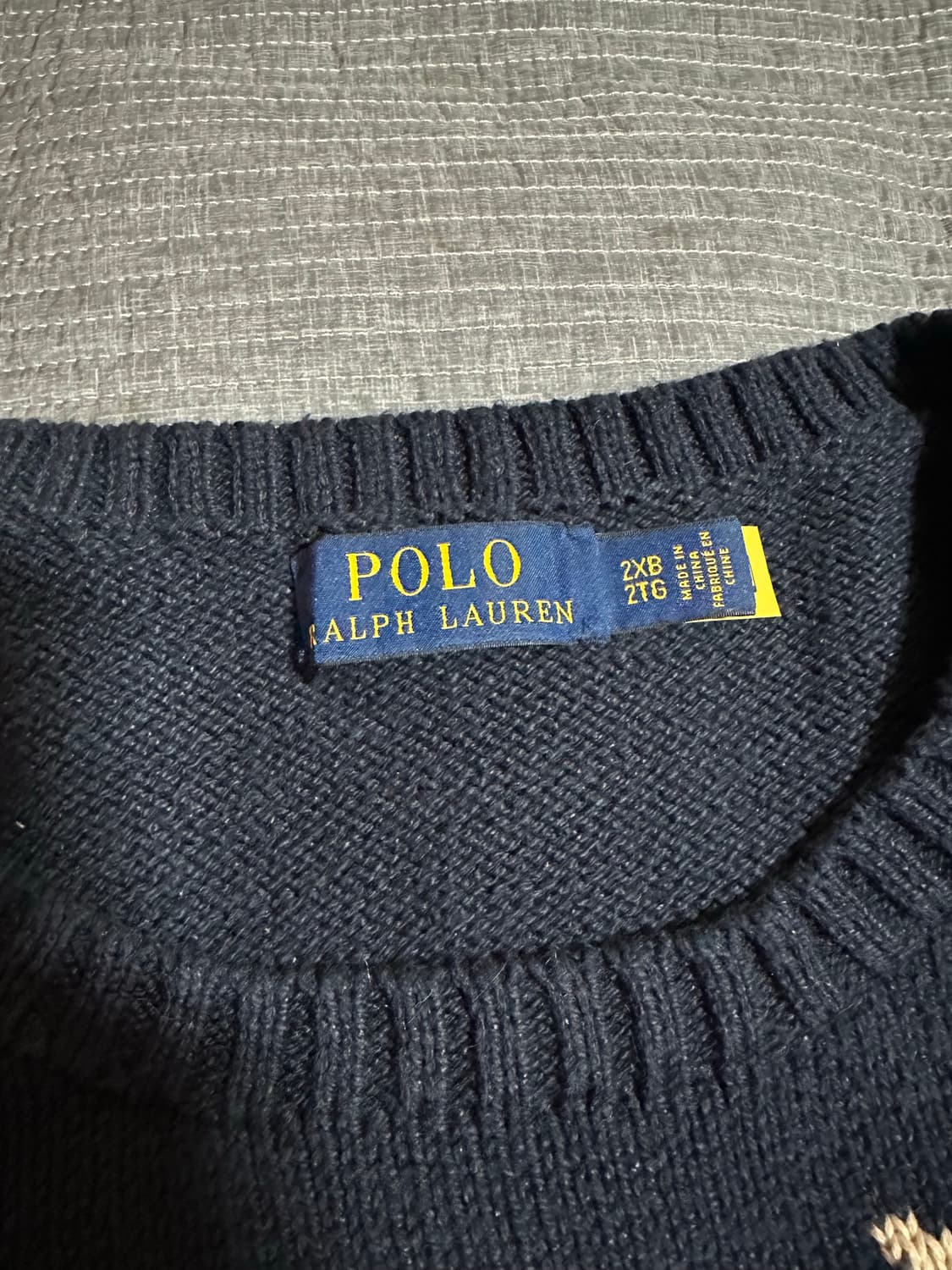 (2XL,QR) 폴로 빅포니 베어 니트 상품이미지5