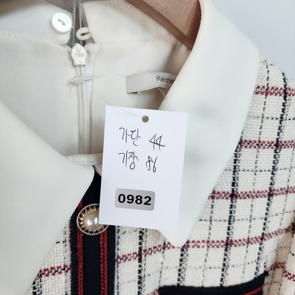 케네스레이디 체크 트위드 원피스 상품이미지9