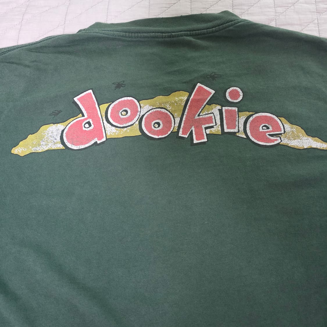 [XL] 90s 그린데이 두키 빈티지 밴드티 그린 상품이미지7