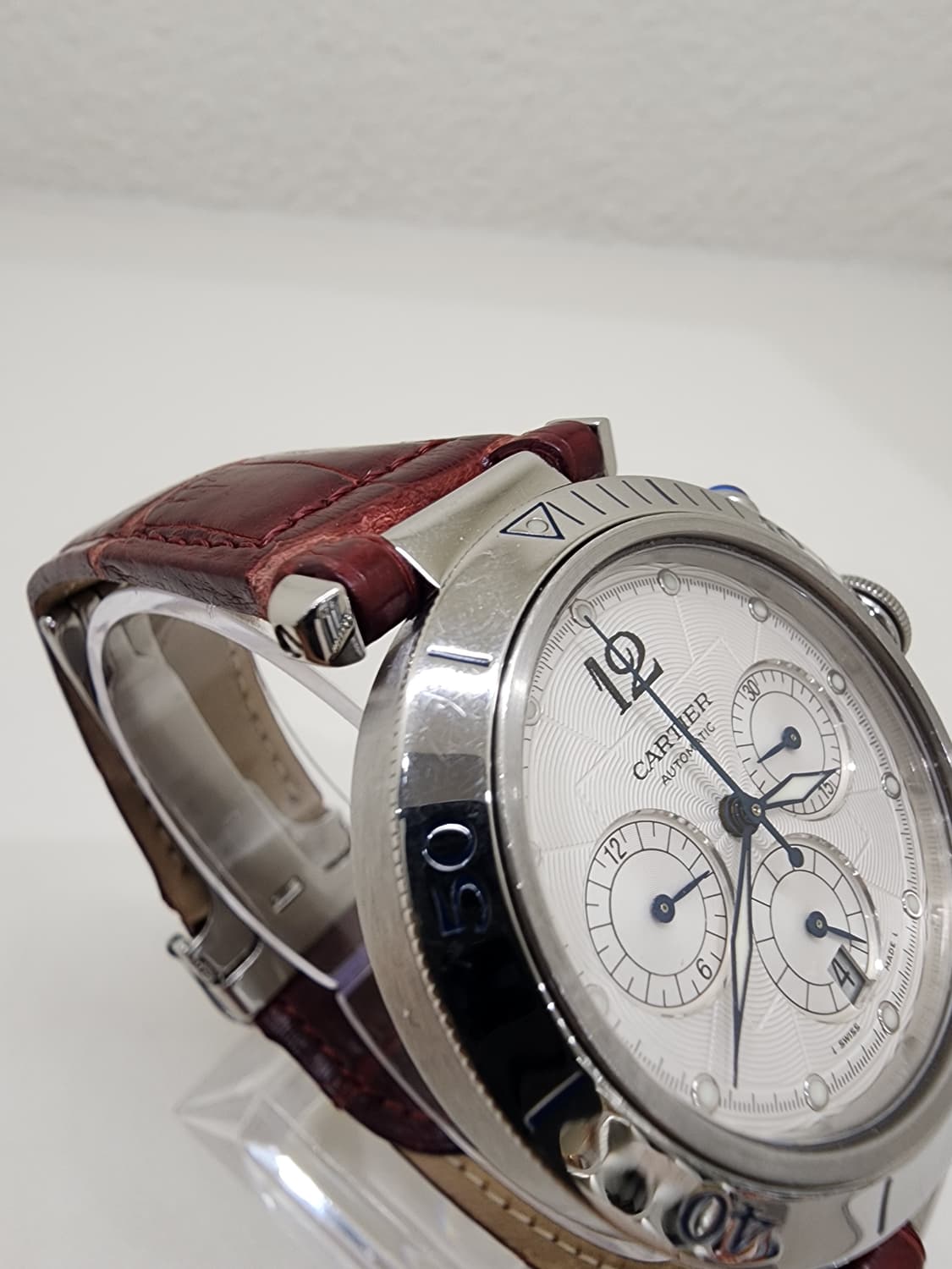 까르띠에 파샤 오토매틱 스틸 시계 38mm 2113 상품이미지6