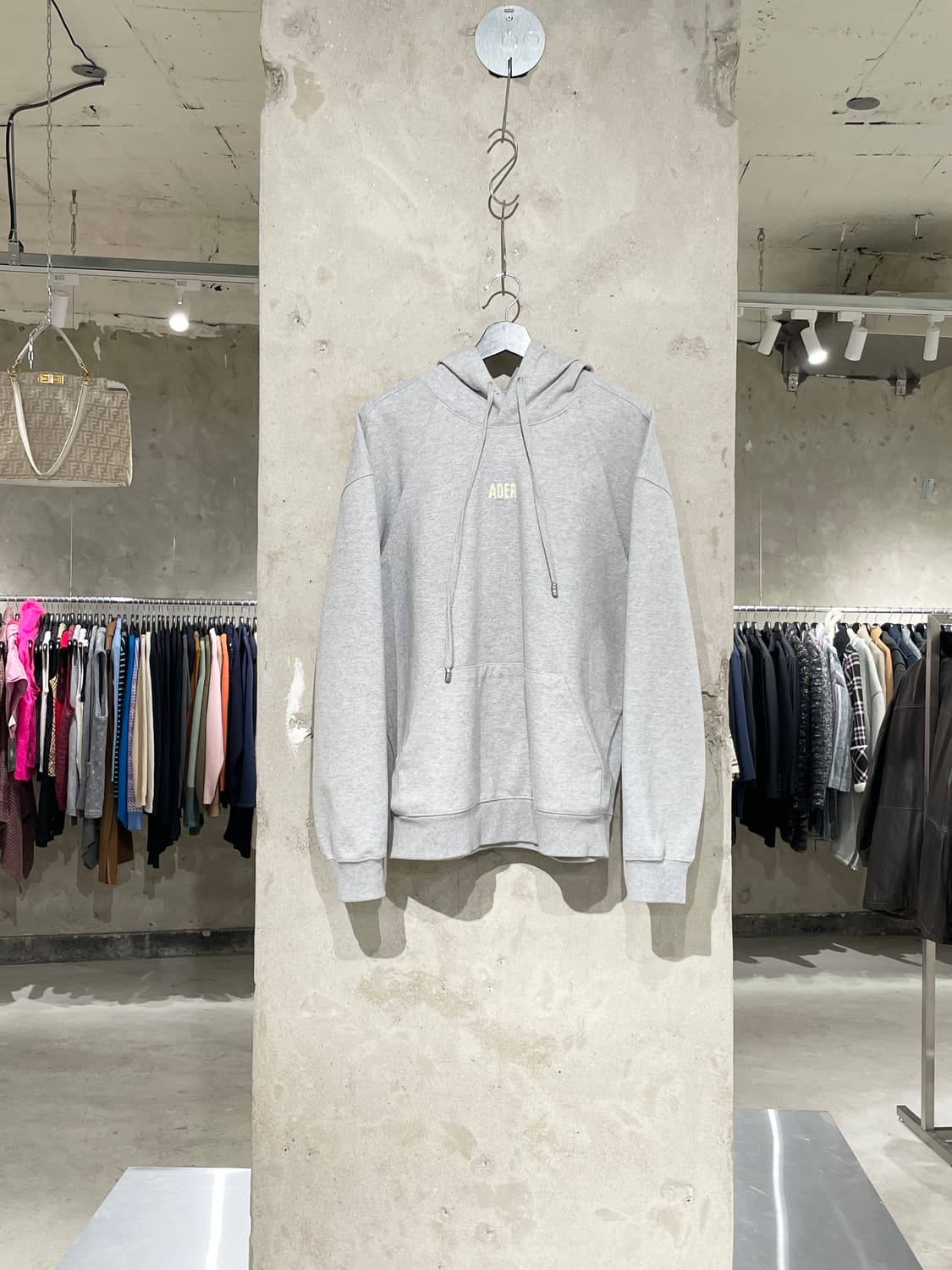 아더에러 20F/W 멜란지 그레이 마스크 후디 상품이미지1