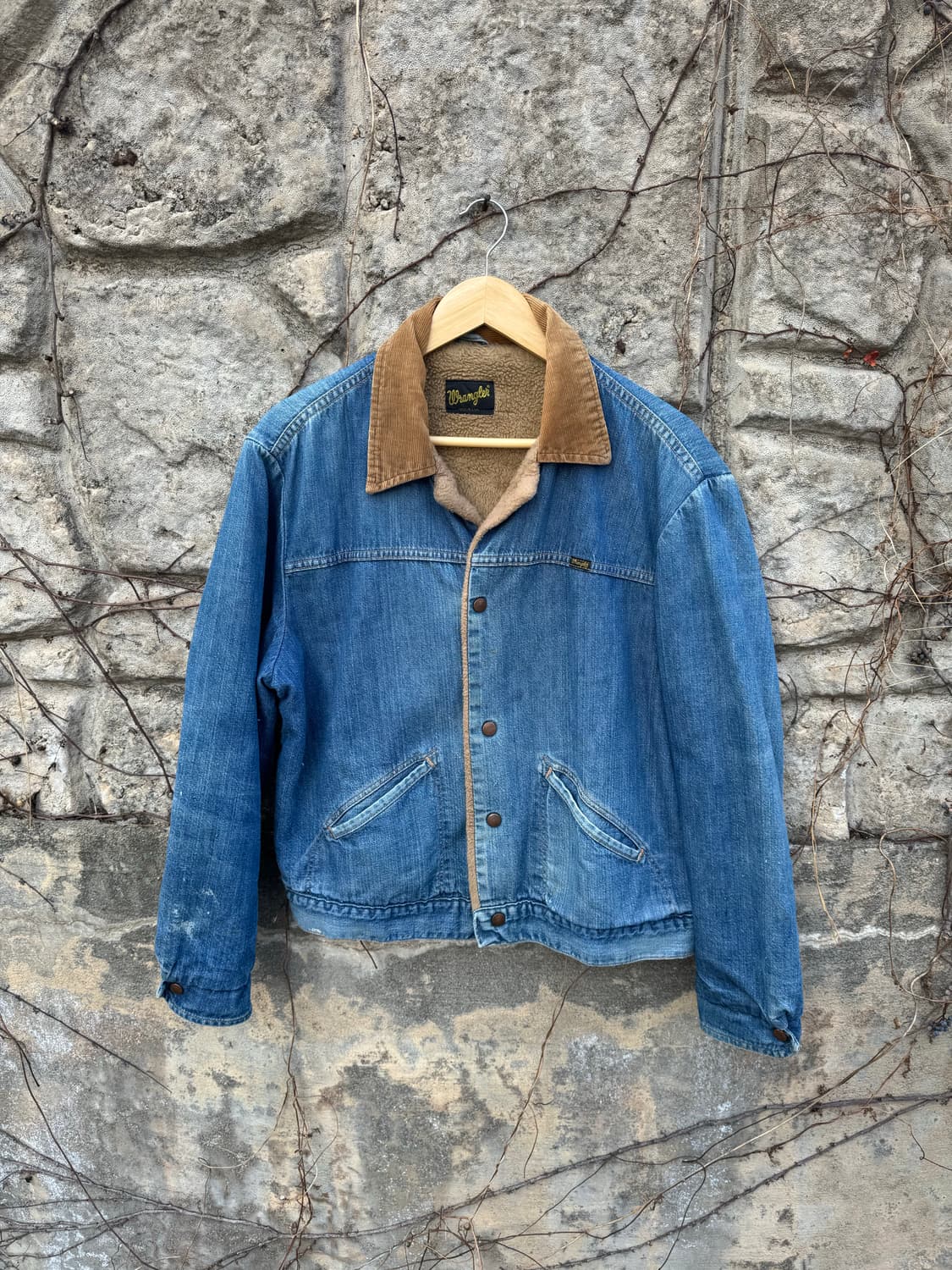 70s 랭글러 빈티지 기묘한이야기 조나단 쉐르파 데님 자켓 상품이미지1