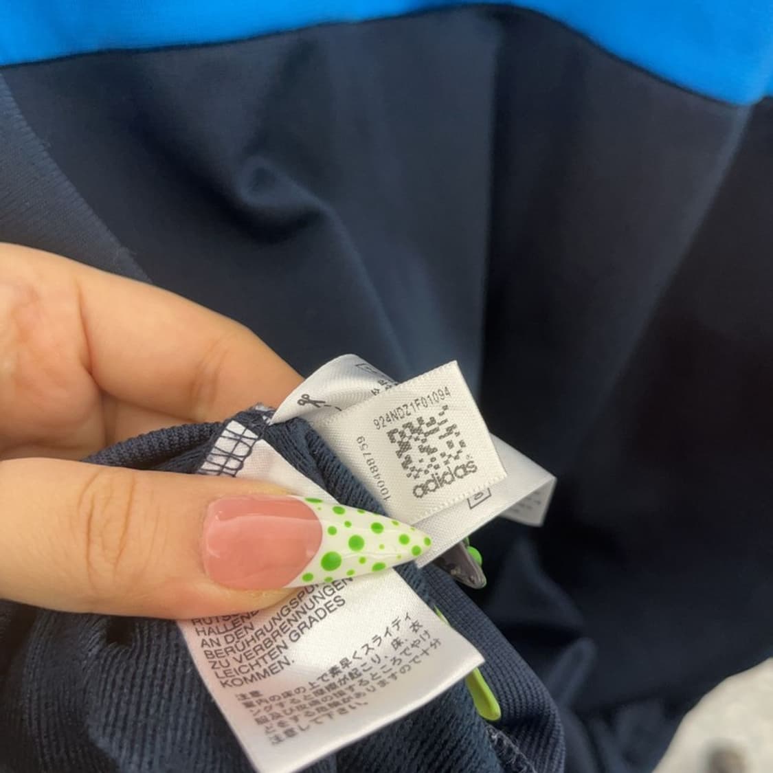 아디다스 레트로 희귀 아노깔 삼각로고 배색 져지 집업 95 C09048 상품이미지7