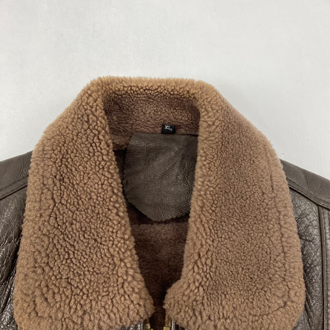 빈티지 양가죽 브라운 무스탕 자켓 (105) 상품이미지9