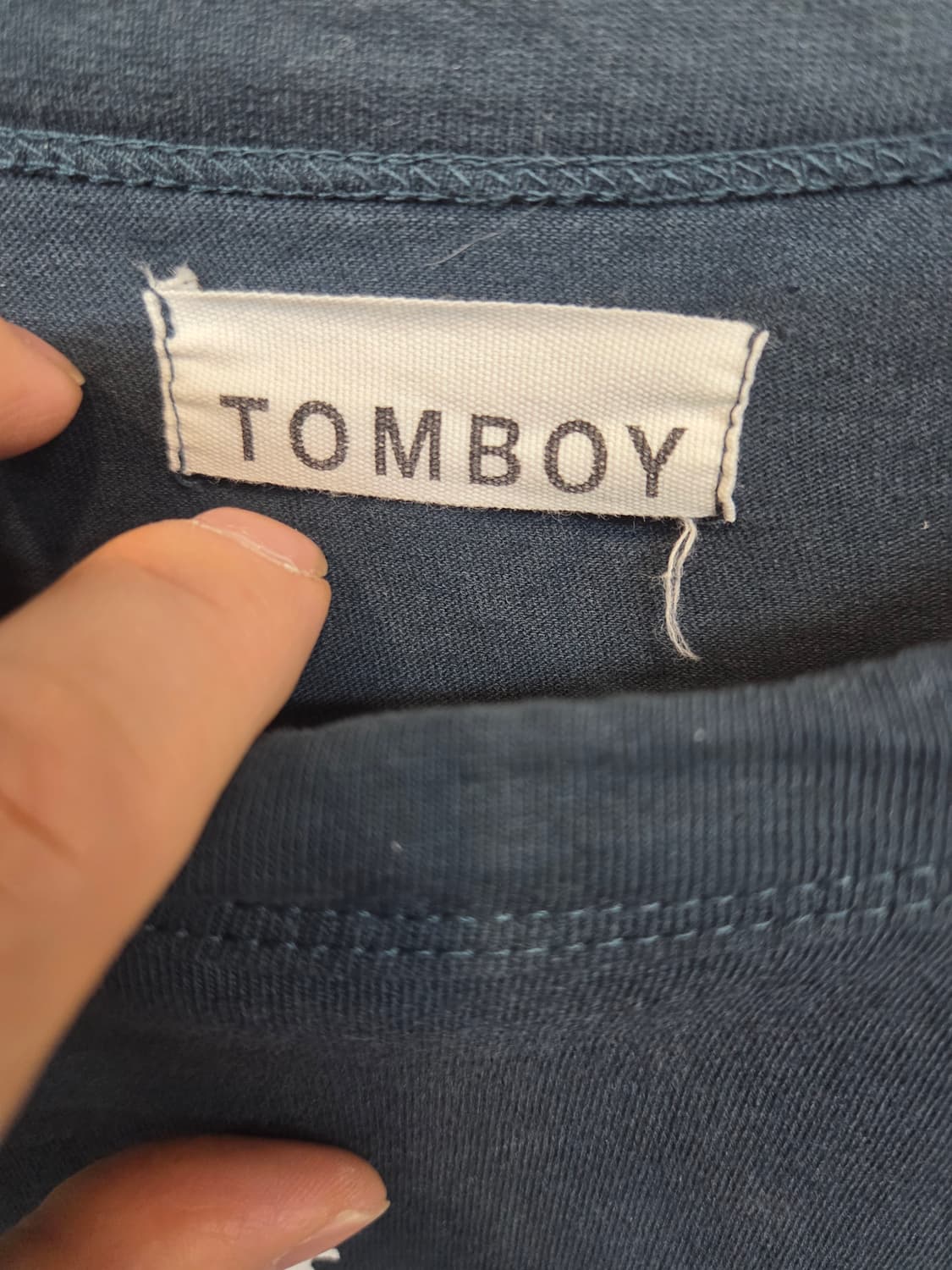 톰보이 레터링 반팔 프리  상품이미지3