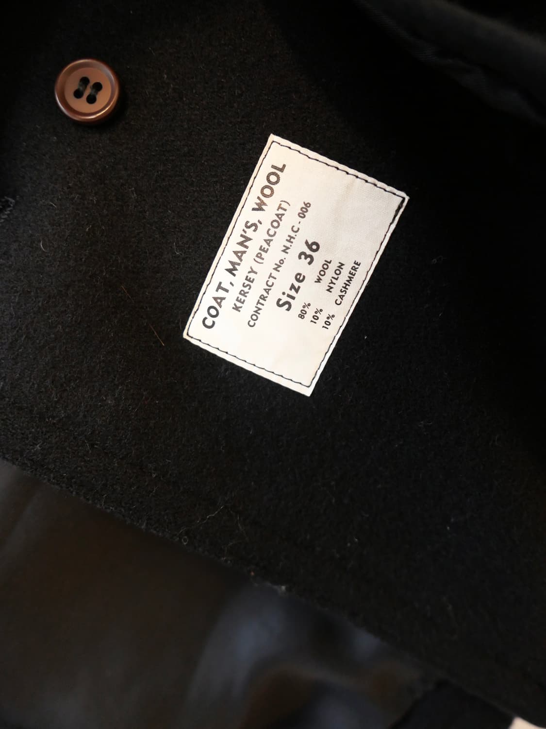 엔 할리우드 캐시미어 블렌드 피코트 상품이미지5