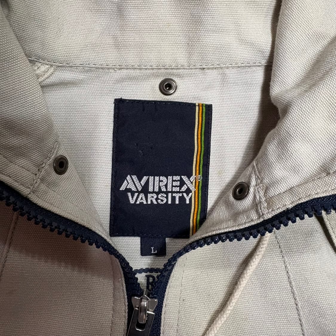 아비렉스 절개 투웨이 자켓 빈티지 베이지 L 상품이미지7