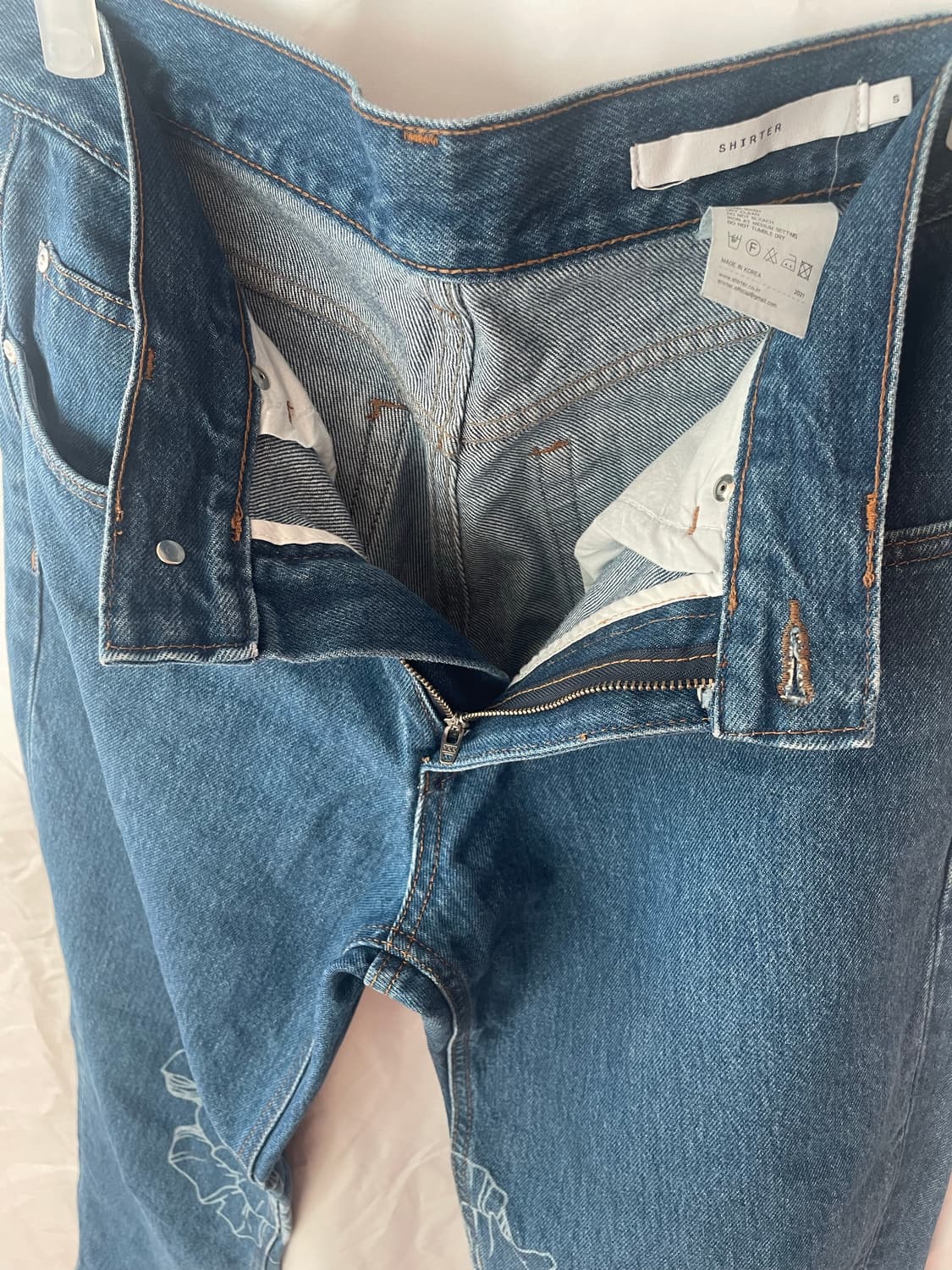 셔터 레이져 프린팅 데님 상품이미지4