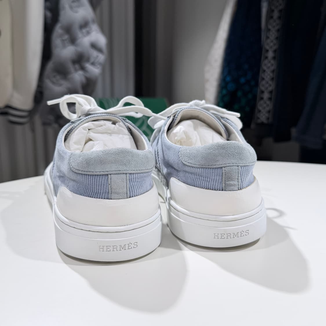 41.5 / 에르메스 H 딥 화이트 블루 스니커즈 상품이미지3