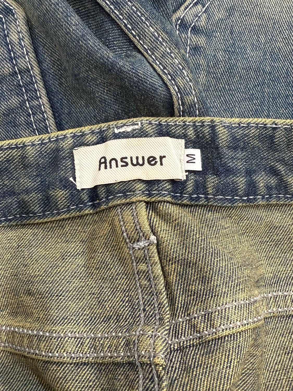 Answer 앤써 카펜터 데님팬츠 블루 M  상품이미지5