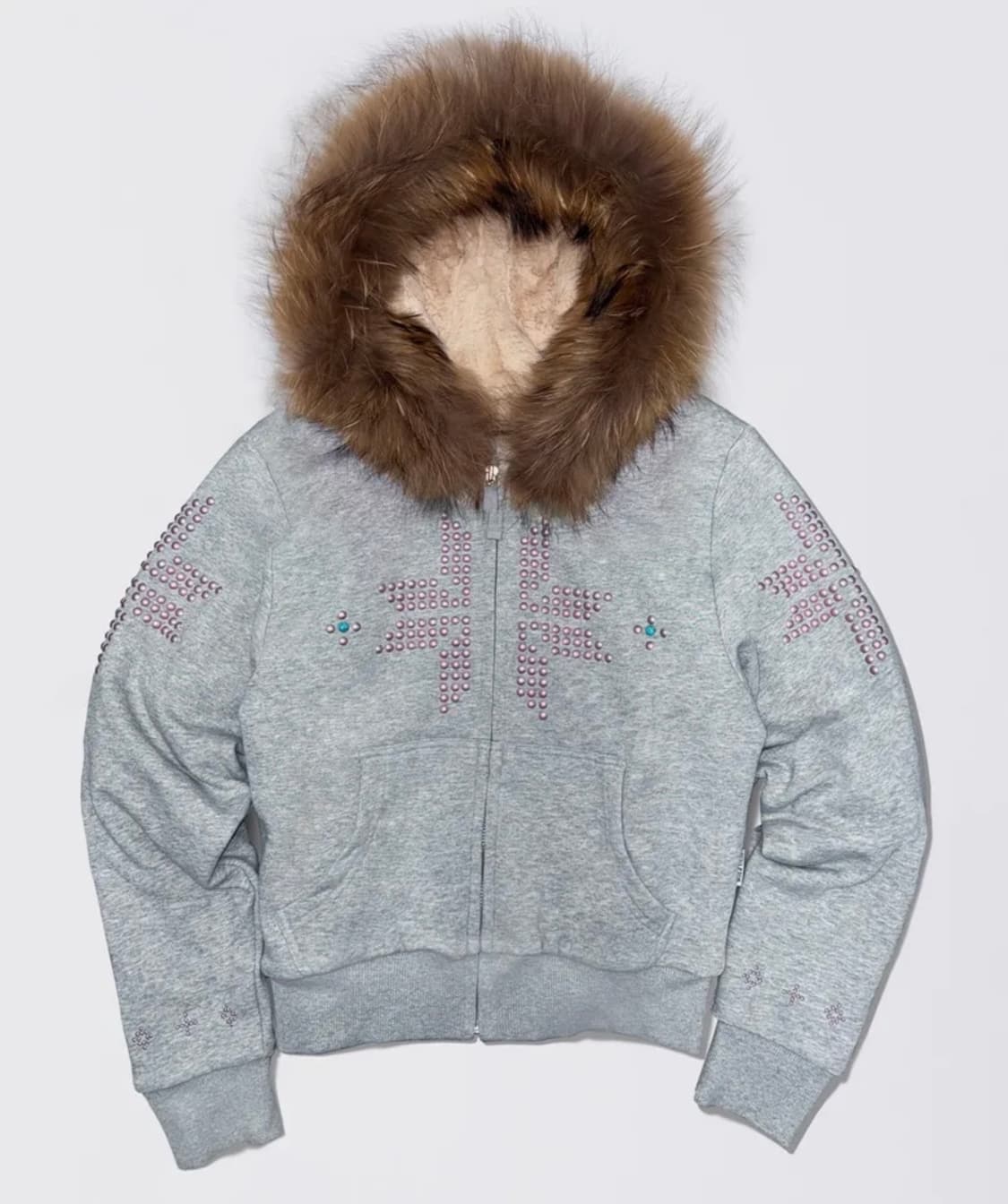 스컬프터 퍼 트리밍 후드집업 Fur Trimming 상품이미지1