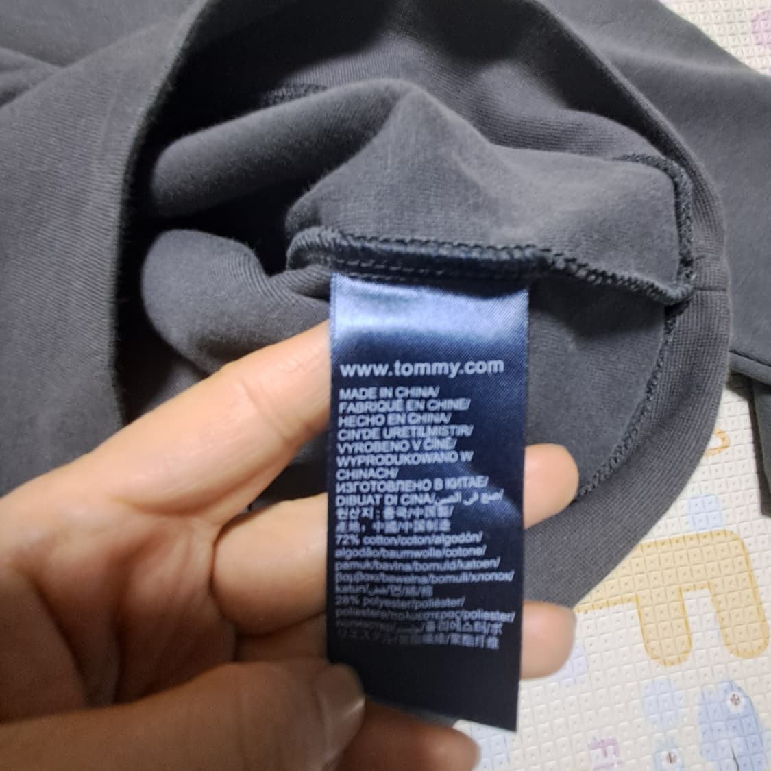 타미힐피거 맨투맨 진그레이 S(약90~95)상태상급 상품이미지7