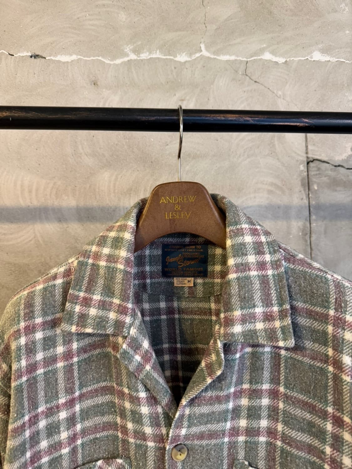 정글스톰 체크셔츠 남성 100 상품이미지2