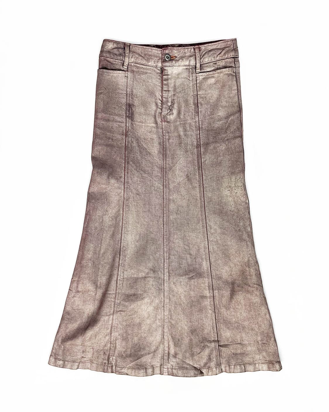 vintage 메탈릭 코팅 스커트 상품이미지1